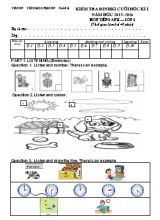 Đề kiểm tra định kì cuối học kì I môn Tiếng Anh Lớp 5 - Năm học 2015-2016 - Trường TH Phương Nam B